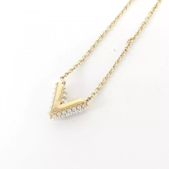 Authentic LOUIS VUITTON Collier Essential V perle - Picture 11 of 15